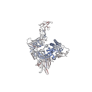 17076_8opm_A_v1-4
Human Coronavirus HKU1 spike glycoprotein in complex with an alpha2,8-linked 9-O-acetylated disialoside (closed state)