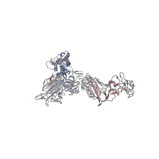 17078_8opo_B_v1-4
Human Coronavirus HKU1 spike glycoprotein in complex with an alpha2,8-linked 9-O-acetylated disialoside (3-up state)