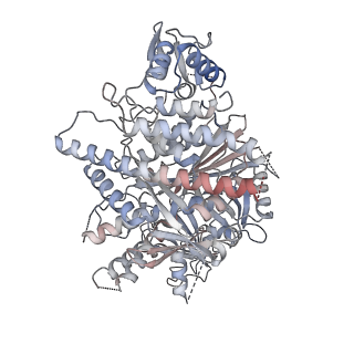 20308_6pcv_A_v1-3
Single Particle Reconstruction of Phosphatidylinositol (3,4,5) trisphosphate-dependent Rac exchanger 1 bound to G protein beta gamma subunits