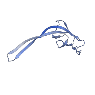 13464_7pjy_R_v1-0
Structure of the 70S-EF-G-GDP ribosome complex with tRNAs in chimeric state 1 (CHI1-EF-G-GDP)