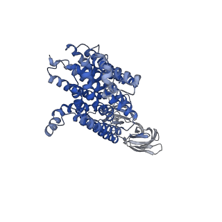 13544_7pmy_A_v1-1
HsPepT2 bound to Ala-Phe in the inward facing partially occluded conformation