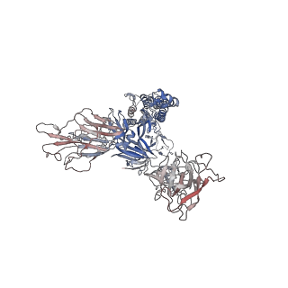 13916_7qdg_B_v1-0
SARS-CoV-2 S protein S:A222V + S:D614G mutant 1-up