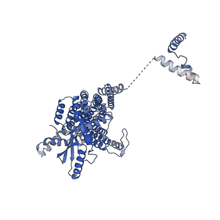 4593_6qma_B_v1-2
Cryo-EM structure of calcium-bound nhTMEM16 lipid scramblase in nanodisc (intermediate state)