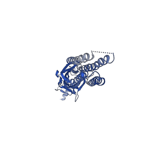 14071_7qn9_D_v1-1
Cryo-EM structure of human full-length extrasynaptic alpha4beta3delta GABA(A)R in complex with GABA, histamine and nanobody Nb25 in a pre-open/closed state