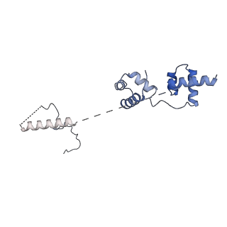 14146_7qtt_P_v1-3
Structural organization of a late activated human spliceosome (Baqr, core region)