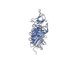 4706_6r21_d_v1-0
Cryo-EM structure of T7 bacteriophage fiberless tail complex