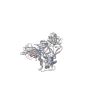 14250_7r40_B_v1-3
Structure of the SARS-CoV-2 spike glycoprotein in complex with the 87G7 antibody Fab fragment