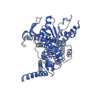 4746_6r7x_A_v1-4
CryoEM structure of calcium-bound human TMEM16K / Anoctamin 10 in detergent (2mM Ca2+, closed form)
