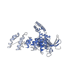 24636_7rqu_B_v1-0
Cryo-EM structure of the full-length TRPV1 with RTx at 4 degrees Celsius, in a closed state, class I