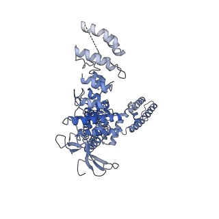 24636_7rqu_C_v1-0
Cryo-EM structure of the full-length TRPV1 with RTx at 4 degrees Celsius, in a closed state, class I