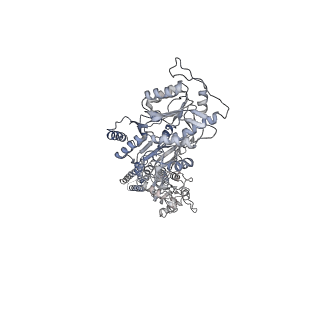 24752_7rz6_B_v1-1
Structure of the complex of AMPA receptor GluA2 with auxiliary subunit TARP gamma-5 bound to agonist glutamate