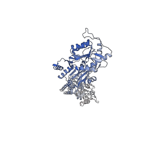 24753_7rz7_B_v1-1
Structure of the complex of AMPA receptor GluA2 with auxiliary subunit TARP gamma-5 bound to agonist Quisqualate