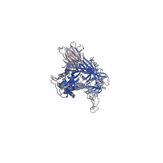 24981_7sbk_B_v1-1
Closed state of pre-fusion SARS-CoV-2 Delta variant spike protein