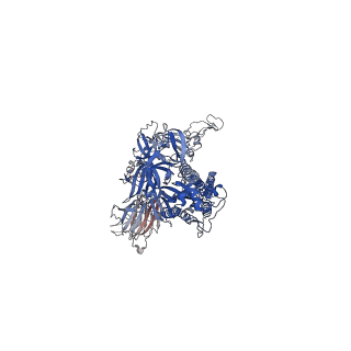 24981_7sbk_C_v1-1
Closed state of pre-fusion SARS-CoV-2 Delta variant spike protein