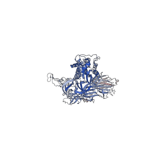 24982_7sbl_B_v1-0
One RBD-up 1 of pre-fusion SARS-CoV-2 Delta variant spike protein