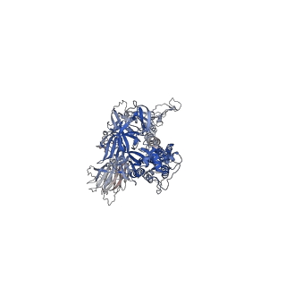 24982_7sbl_C_v1-0
One RBD-up 1 of pre-fusion SARS-CoV-2 Delta variant spike protein