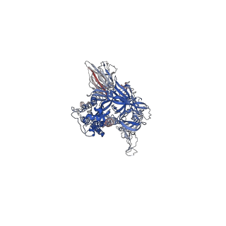 24984_7sbp_A_v1-2
Closed state of pre-fusion SARS-CoV-2 Kappa variant spike protein