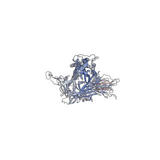 24987_7sbs_C_v1-1
One RBD-up 1 of pre-fusion SARS-CoV-2 Gamma variant spike protein