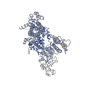 40504_8sia_B_v1-1
Cryo-EM structure of TRPM7 N1098Q mutant in GDN detergent in complex with inhibitor NS8593 in closed state