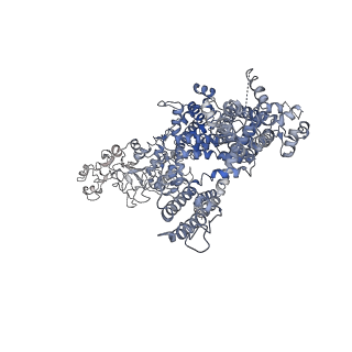 40504_8sia_C_v1-1
Cryo-EM structure of TRPM7 N1098Q mutant in GDN detergent in complex with inhibitor NS8593 in closed state