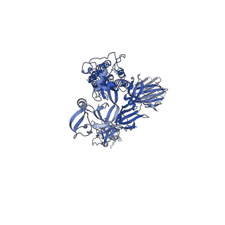 25210_7sn3_A_v1-2
Structure of human SARS-CoV-2 spike glycoprotein trimer bound by neutralizing antibody C1C-A3 Fab (variable region)
