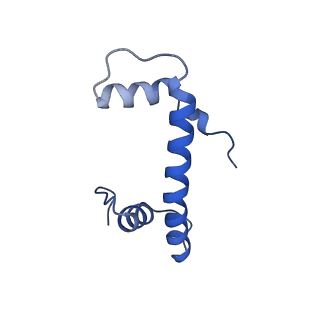 40609_8sn1_F_v1-2
Cryo-EM structure of the human nucleosome core particle in complex with RNF168 and UbcH5c~Ub (UbcH5c chemically conjugated to histone H2A. No density for Ub.) (class 6)