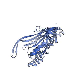 25379_7sq8_A_v1-2
Cryo-EM structure of mouse apo TRPML1 channel at 2.598 Angstrom resolution