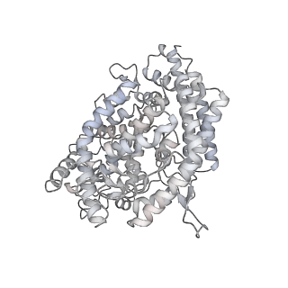 25517_7sy5_E_v1-1
Cryo-EM structure of the SARS-CoV-2 D614G,N501Y,E484K,K417N mutant spike protein ectodomain bound to human ACE2 ectodomain (global refinement)