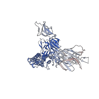 25759_7t9j_B_v1-1
Cryo-EM structure of the SARS-CoV-2 Omicron spike protein