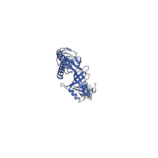 10395_6ta6_I_v1-1
MexAB assembly of the Pseudomonas MexAB-OprM efflux pump reconstituted in nanodiscs