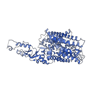 41128_8ta4_A_v1-0
Cryo-EM structure of the human CLC-2 chloride channel transmembrane domain with symmetric C-terminal