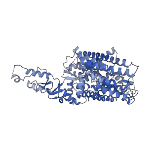 41128_8ta4_A_v1-1
Cryo-EM structure of the human CLC-2 chloride channel transmembrane domain with symmetric C-terminal