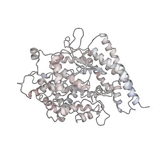 41143_8taz_D_v1-0
Cryo-EM structure of mink variant Y453F trimeric spike protein bound to one mink ACE2 receptors