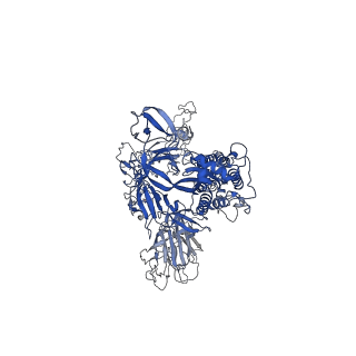 25792_7tb4_B_v1-1
Cryo-EM structure of the spike of SARS-CoV-2 Omicron variant of concern