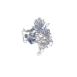 25880_7tge_A_v1-1
SARS-CoV-2 Omicron 1-RBD down Spike Protein Trimer without the P986-P987 stabilizing mutations (S-GSAS-Omicron)
