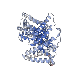 41265_8thi_B_v1-0
Cryo-EM structure of the Tripartite ATP-independent Periplasmic (TRAP) transporter SiaQM from Haemophilus influenzae (parallel dimer)