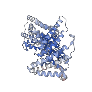 41265_8thi_B_v1-1
Cryo-EM structure of the Tripartite ATP-independent Periplasmic (TRAP) transporter SiaQM from Haemophilus influenzae (parallel dimer)