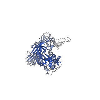 25983_7tl1_B_v1-1
SARS-CoV-2 Omicron 3-RBD down Spike Protein Trimer without the P986-P987 stabilizing mutations (S-GSAS-Omicron)