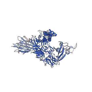 25985_7tla_A_v1-2
Down-state locked rS2d SARS-CoV-2 spike ectodomain in the RBD-down conformation, State 1