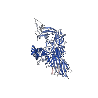 25985_7tla_B_v1-2
Down-state locked rS2d SARS-CoV-2 spike ectodomain in the RBD-down conformation, State 1