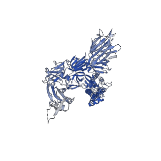 25986_7tlb_C_v1-1
Down-state locked rS2d SARS-CoV-2 spike ectodomain in the RBD-down conformation, State 2