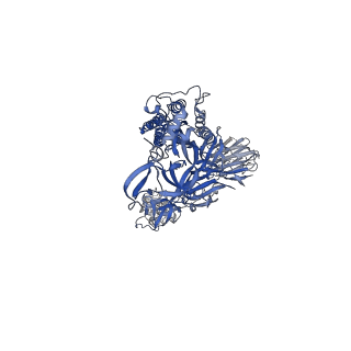 26039_7tov_B_v1-2
Delta (B.1.617.2) SARS-CoV-2 variant spike protein (S-GSAS-Delta) in the 1-RBD-up conformation; consensus state D2
