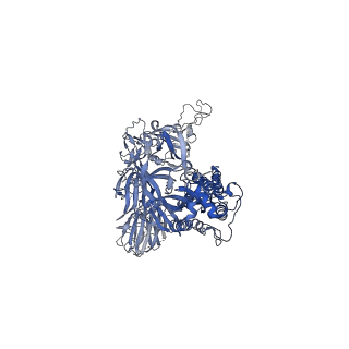 26041_7toy_B_v1-2
Delta (B.1.617.2) SARS-CoV-2 variant spike protein (S-GSAS-Delta) in the 3-RBD-down conformation; Subclassification D6 state