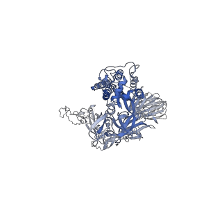 26045_7tp1_A_v1-2
Delta (B.1.617.2) SARS-CoV-2 variant spike protein (S-GSAS-Delta) in the 3-RBD-down conformation; Subclassification D9 state