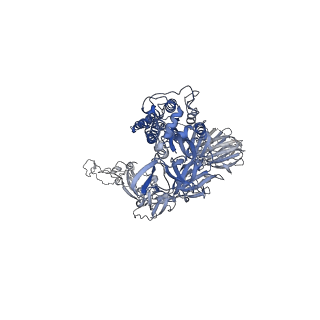 26046_7tp2_A_v1-2
Delta (B.1.617.2) SARS-CoV-2 variant spike protein (S-GSAS-Delta) in the 3-RBD-down conformation; Subclassification D10 state
