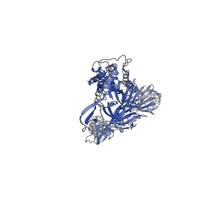 26048_7tp8_B_v1-2
Delta (B.1.617.2) SARS-CoV-2 variant spike protein (S-GSAS-Delta) in the 1-RBD-up conformation; Subclassification D12 state