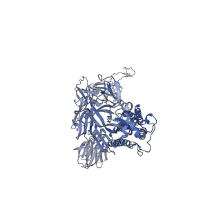 26055_7tph_C_v1-2
Delta (B.1.617.2) SARS-CoV-2 variant spike protein (S-GSAS-Delta) in the 2-RBD-up conformation - D3