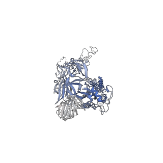 26059_7tpl_B_v1-2
Delta (B.1.617.2) SARS-CoV-2 variant spike protein (S-GSAS-Delta) in the M1 conformation, D4