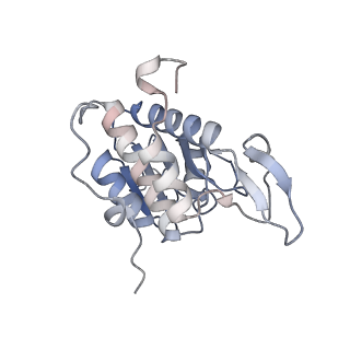 26067_7tql_B_v1-3
CryoEM structure of the human 40S small ribosomal subunit in complex with translation initiation factors eIF1A and eIF5B.