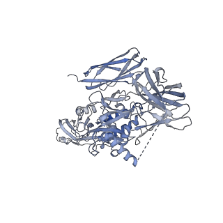 26149_7tw3_E_v1-2
Cryo-EM structure of human ankyrin complex (B2P1A1) from red blood cell